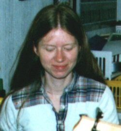 Nancy playing in the band