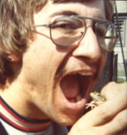 Paul foraging for food...